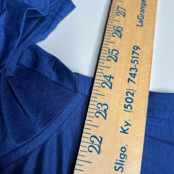 Donald Ross Sportswear Golf Polo Shirt Blue Embroidered Orthosource Logo Size L - Picture 4 of 8